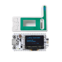 868MHz/915MHz LoRa ESP32 Blue Oled Wifi SX1276 Modul Penguat Daya Papan Pengembangan IOT dengan Antena untuk Kit Diy Elektronik