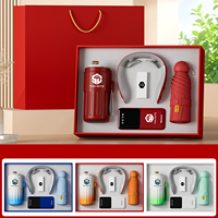 Coffrets cadeaux promotionnels personnalisables pour entreprises : tasses à café, batteries externes, parapluies pour Noël et la Saint-Valentin