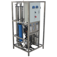 Machine de filtre à eau alcaline en acier inoxydable, usine industrielle 500LPH traitement d'osmose inverse, purificateur d'eau de dessalement