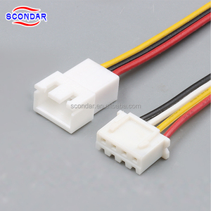 SCONDAR JST XH 플러그 2.5 2.54mm 2 3 4 5 6 7 8 핀 전원 신호 케이블 어셈블리 OEM 맞춤형 와이어 하네스 제조업체 - Product Image 1