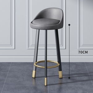 Sgabelli da Bar Alti Moderni e Semplici, Sedie da Bar Creative con <span class=keywords><strong>Piccolo</strong></span> Schienale, <span class=keywords><strong>Sgabello</strong></span> Girevole per Bancone e Negozio di Tè al Latte - Product Image 5