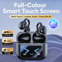 Écouteurs sans fil TWS XG42 multi-langues V6.0 avec son Hi-Fi, traduction IA, écouteurs à clip et commande tactile intelligente