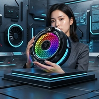 Refroidisseur de téléphone portable F47 avec contrôle de température IA, affichage RGB, radiateur portable, accessoire de refroidissement pour jeux