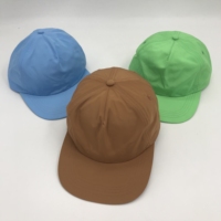 Chapeau à fermeture éclair en nylon non structuré à 5 panneaux un peu de chapeaux de papa à bord incurvé chapeau au design personnalisé