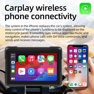 <span class=keywords><strong>Grabadora</strong></span> para Motocicleta HD con Grabación Delantera/Trasera, Detección de Presión de Neumáticos, Navegador, Pantalla de Proyección Carplay, <span class=keywords><strong>Grabadora</strong></span> de Conducción - Product Image 2