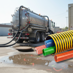 Tuyau d'aspiration en PVC sur mesure de 8 pouces et 10 pouces, flexible, résistant à l'usure, anti-âge, tuyau d'égout industriel, écologique - Product Image 4