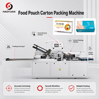 Machine d'emballage de sachets alimentaires et de cartons Haoyuan HY-ZH-120 innovante, haute performance, à économie de main-d'œuvre, pilotée par capteur avancé