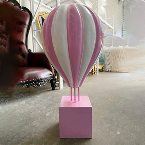 Accessoires d'événement <span class=keywords><strong>de</strong></span> fête <span class=keywords><strong>de</strong></span> mariage taille réelle résine fibre <span class=keywords><strong>de</strong></span> verre montgolfière statue sculpture accessoire cadeau décor à vendre - Product Image 4