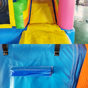 Castillo Inflable Comercial con Tobogán Unicornio, Castillo Hinchable Azul con Tobogán para Niños - Product Image 6