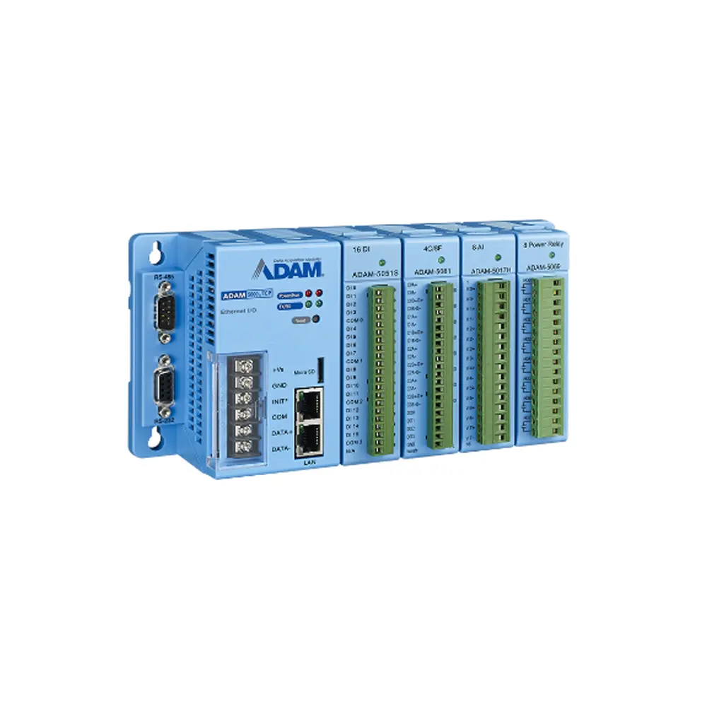 Advantech ADAM 5000L/TCP 4-slot dağıtılmış DA & C sistemi Ethernet tabanlı veri toplama kontrol sistemi