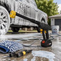 Nettoyeur haute pression sans fil puissant, machine de lavage de voiture portable, canon à mousse pour les grossistes, commande en gros