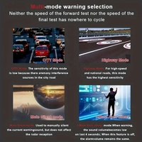 Détecteur LiDAR de voiture Podofo 300-1000m/984-3280ft Radar de vitesse longue distance/Automatique 360 °/Invite vocale/Système d'alarme/Mode silencieux