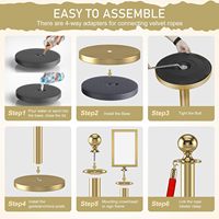 6 poteaux de délimitation avec cordes en velours, tapis rouge et cadre pour panneau, cadre pour panneau format A4 pour décoration de fête sur tapis rouge