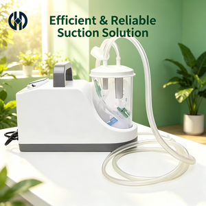 Machine d'aspiration électrique <span class=keywords><strong>à</strong></span> usage hospitalier avec bouteille de 1000 ml pour les soins <span class=keywords><strong>à</strong></span> long terme des patients - Product Image 1