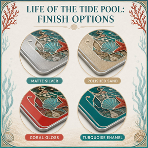 The Life of the Tide Pool Ensemble de cartes à collectionner en métal gravé de qualité supérieure pour les collectionneurs professionnels <span class=keywords><strong>et</strong></span> les amateurs de <span class=keywords><strong>nature</strong></span> - Product Image 4