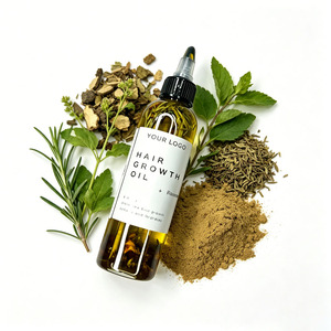 Private Label Mint Rosemary Scalp Strengthening Hair Growth Oil For Men Women Natural Treatment Wholesale - Product Image 5