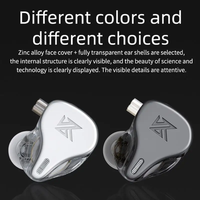 Nouveaux écouteurs intra-auriculaires filaires KZ DQ6 HiFi pour la musique et le sport avec câble plaqué argent 2PIN KZ EDX ZSN PRO ZSX