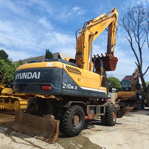 รถขุดมือสอง Hyundai 210w 21 ตัน ลดราคาพิเศษ รถขุดไฮดรอลิกขนาดกะทัดรัดจากเกาหลีแท้ สำหรับงานก่อสร้างในเมือง - Product Image 4
