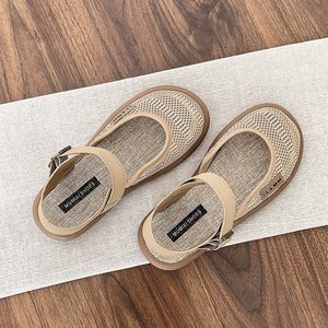Sandalias Mori Baotou para mujer, suela suave, zapatos de malla transpirables de verano para uso exterior, algodón y lino Roman916 - Product Image 2