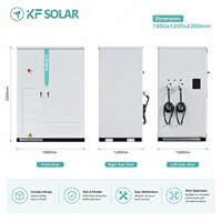 Système de stockage industriel KF Solar 215KWH BESS, batterie LiFePO4 avec gestion d'énergie hybride intégrée de 125KW