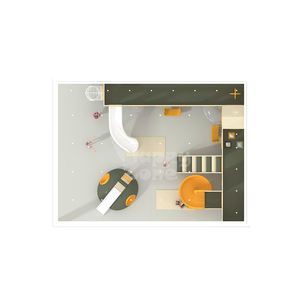 Aire de jeux intérieure en bois pour tout-petits, crèche, maison de jeu de haute qualité, espace de jeux souple pour enfants, certifiée ASTM, capacité 50 enfants, idéale pour les fêtes - Product Image 3