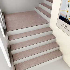 Tapis de sol lavable pour escaliers longs auto-adhésifs antidérapants pour la maison simple