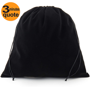 Grand sac velours Promotion brodé, Logo personnalisé, broderie, corde <span class=keywords><strong>à</strong></span> dessin, sac sèche-cheveux, serviette écologique, vin, grande pochette <span class=keywords><strong>à</strong></span> cordon - Product Image 5