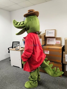Costume de mascotte de <span class=keywords><strong>crocodile</strong></span> en peluche amusant de haute qualité, personnage de dessin animé, costume de <span class=keywords><strong>crocodile</strong></span> pour adulte à vendre - Product Image 3