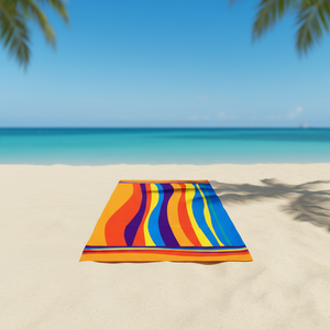 Toalla de Playa Yabee Personalizada al por Mayor, de Secado Rápido, Antiarena, para Todas las Estaciones, con Etiqueta Privada, Microfibra Moderna con Características Antimicrobianas - Product Image 2