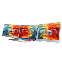 Moniteur portable 14 pouces pour téléphone et ordinateur portable, double écran, extension d'écran externe USB C pour Samsung, iPhone, MacBook, Windows