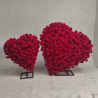 Dinding Bunga Pernikahan 5D Sutra Buatan Tangan Besar untuk Latar Belakang Lengkungan Lembut Desain Romantis Impian Modis