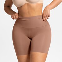 Waistdear Shorty Sculptant Sans Couture pour Femme, Effet Ventre Plat et Remonte-Fesses, Taille Mi-Haute, Entrejambe Antidérapant