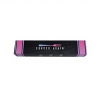Boîte à couverts en papier noir personnalisée écologique, emballage en carton pour kits de fourchettes, baguettes et cuillères jetables