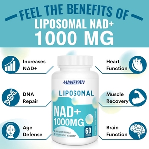 MINGYAN Liposomal NAD+ 1000mg Softgels | 20X Higher Absorption for Cellular Energy, Heart Health & Anti-Aging - Product Image 2