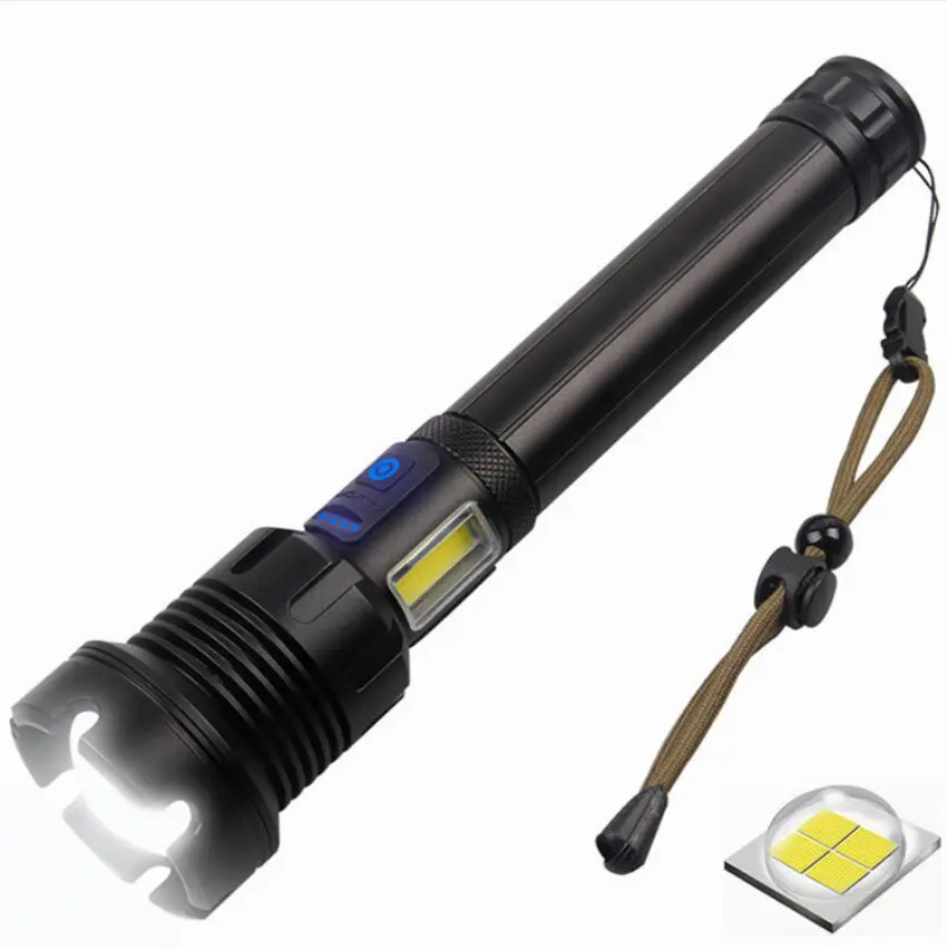 XHP90 LED Fleshlight Flashlights Waterproof Tactical LED Torch USB Rechargeable LED Flashlight with Pressure Switch