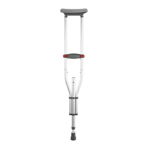 Aluminum Alloy Adjustable Axillary Crutches For Adults With Anti Slip Grip And Foldable Design For Walking Assistance - Product Image 1