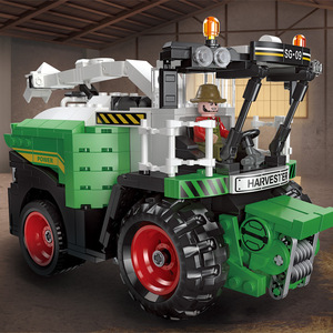 Jiexing 57002 Harvester <b>Building</b> <b>Blocks</b> <b>Set</b> 400-800 Pieces Pullback Toy For Kids Ages 5 7 14 Years - Product Image 1