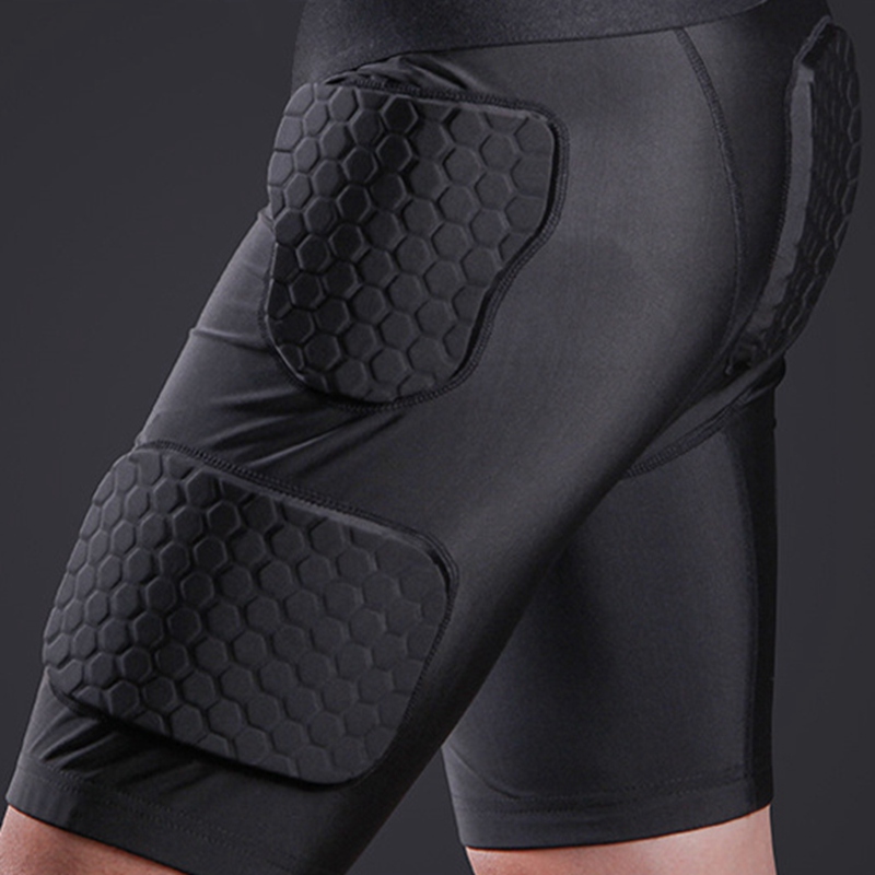 Rugby Adulto Homens Acochoado Shorts De Compressão Quadril E Coxa Protetor Para Futebol Paintball Basquete Patinação No Gelo Futebol Hóquei