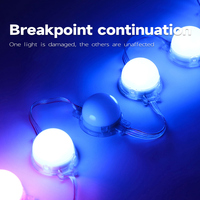 Luz programable para rueda de la fortuna, pantalla LED de malla, fachada multimedia exterior, paisaje cúbico, luz LED multicolor de píxeles a prueba de agua