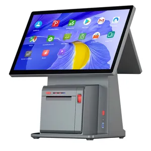 14.1 ''masaüstü Pos bilgisayar yazarkasa dokunmatik ekran için satış sistemleri nakit Pos makinesi akıllı noktası kadar restoran/perakende mağazası