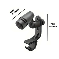 Microphone de batterie filaire dynamique BMG-E604 - Léger, réponse en fréquence 50Hz-15kHz, rapport signal-bruit 65dB