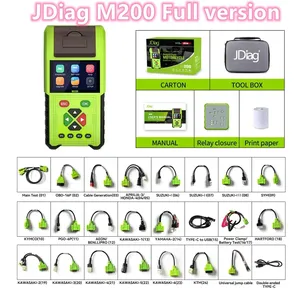 Escáner de Diagnóstico para Motocicletas A+ JDiag M200 OBD2, Lector de Códigos de Error, Probador de Batería, Herramienta <span class=keywords><strong>Motoscan</strong></span> para Yamaha, Actualización del M100 - Product Image 3