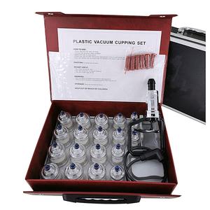 <span class=keywords><strong>Set</strong></span> bekam vakum kotak PVC merah, 10 buah peralatan terapi bekam profesional - Product Image 4