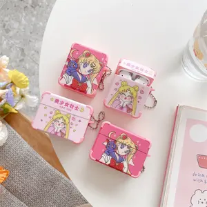 Cartoon Beschermende Air Pods 2 Case Mode Sailor Moon Tpu Siliconen Stofdichte Hoes Voor Apple Air Pods Pro 3 Custom Accessoires
