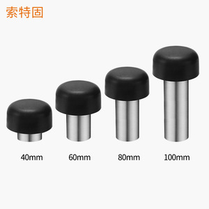 Butée de porte 40mm 60mm 80mm 100mm à fixation au sol en forme de champignon en acier inoxydable 304 - Product Image 1