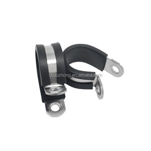 Thép không gỉ r-loại Ống kẹp cao su lót P Clip cố định cổ áo Clip khung Cáp gắn ống Ống kẹp ban nhạc kẹp - Product Image 3