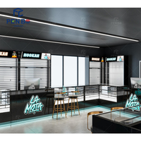 Comptoir d'exposition pour magasin de tabac commercial, vitrine en verre verrouillable avec éclairage LED, présentoir pour magasin de tabac