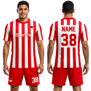 Maillot de football fournisseur 2024-2025 – Couleurs variées, séchage rapide, unisexe, sans manches, en Spandex/Polyester, personnalisable avec le nom de l'équipe - Product Image 1