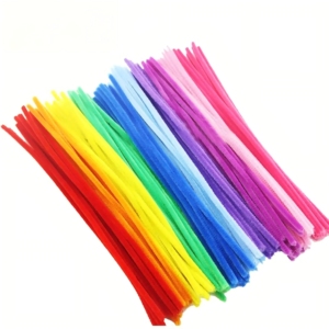 CHENXI el yapımı boru temizleyiciler çiçek buket 100 adet renkli zanaat kalınlaştırmak boru temizleyiciler bulanık tel boru temizleyiciler - Product Image 5