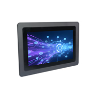 Monitor Industri Layar Sentuh Kapasitif Tahan Air IP65 Ukuran 10.1/15/15.6/17/19/21.5 Inci dengan Desain Kabinet Terintegrasi